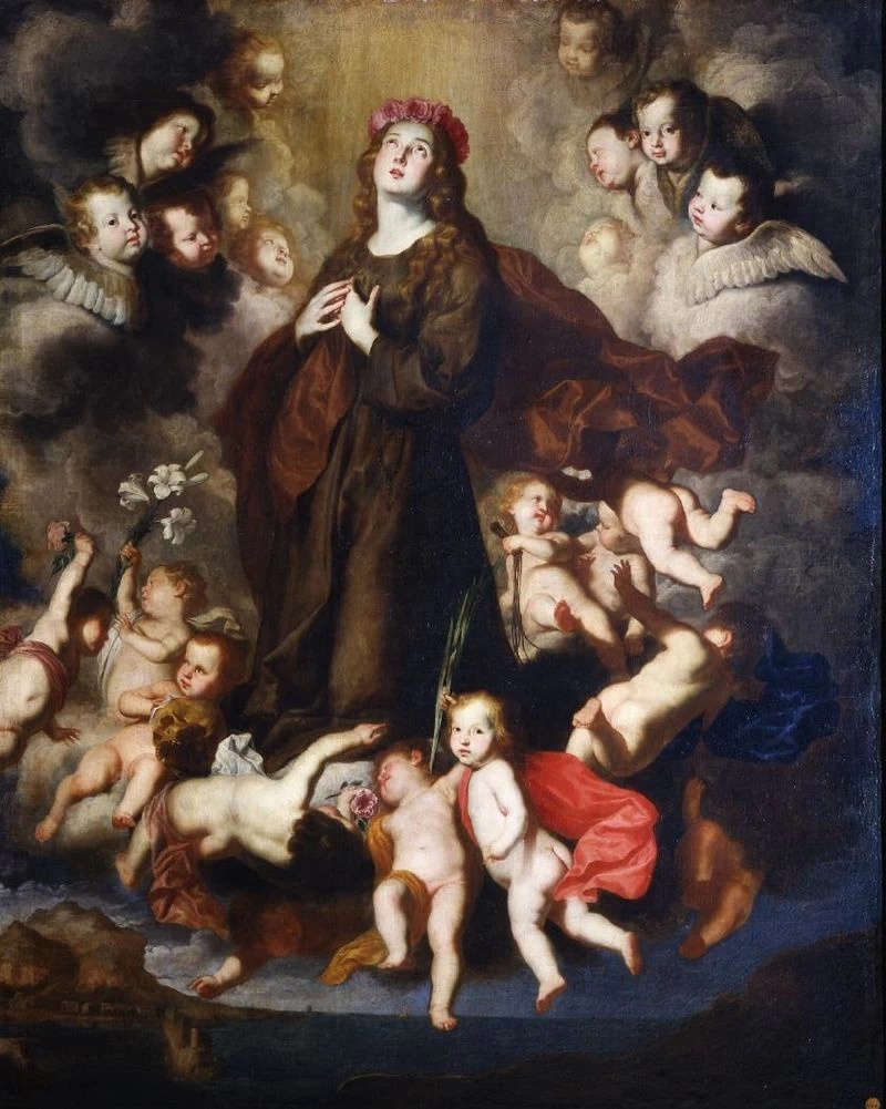 Santa Rosalia in gloria
